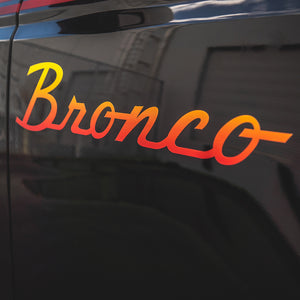 Bronco Heritage Logo Decal Set