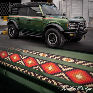 Ford Bronco Retro Blanket Pattern Side/Hood Graphics Kit