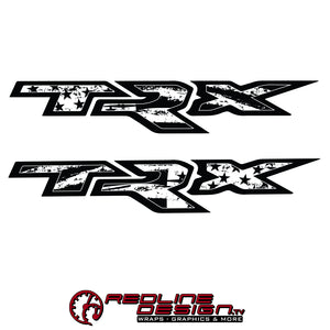 TRX American Flag Truck Bed Decals