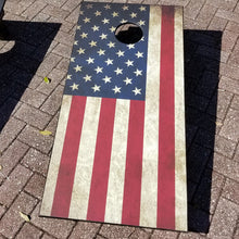 Load image into Gallery viewer, American Flag Cornhole Board Decals