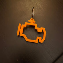 Load image into Gallery viewer, 3D Printed Check Engine Keychain