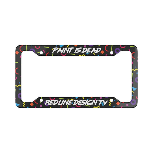 Redline Confetti License Plate Frame
