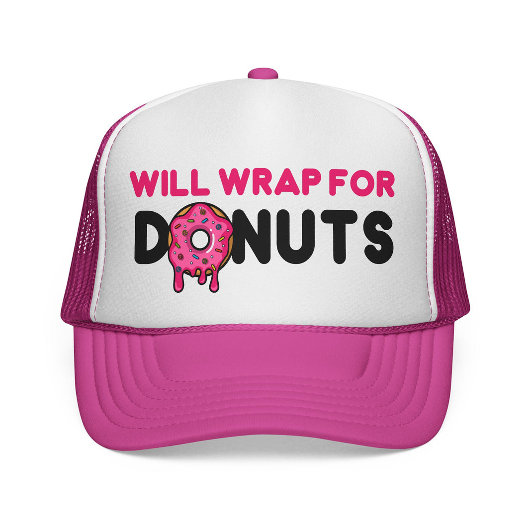Will Wrap for Donuts Trucker Hat