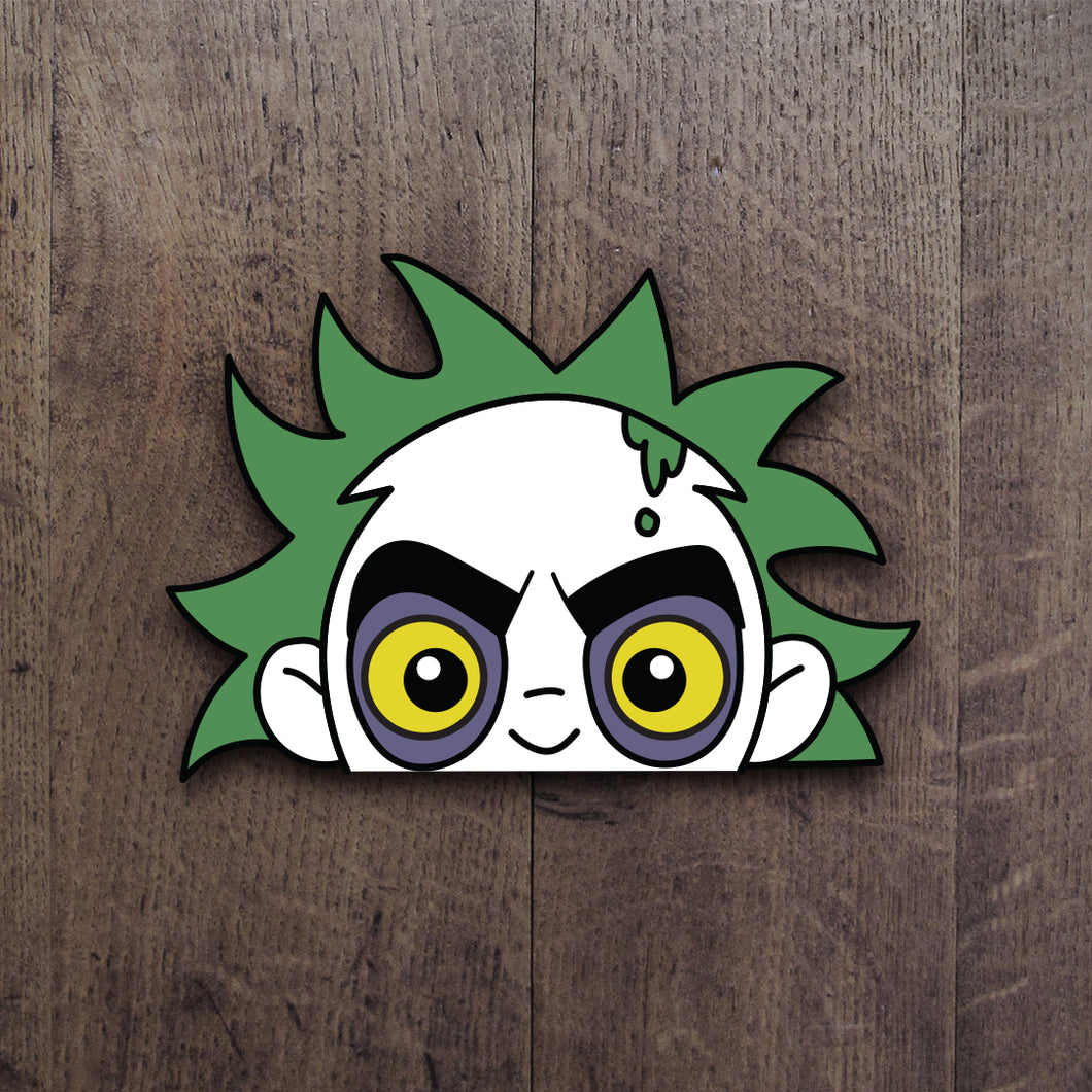 Beetlejuice Peeker Decal