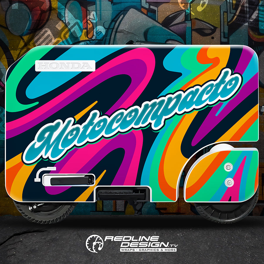 Groovy Honda Motocompacto Decal Kit – Redline Design.tv