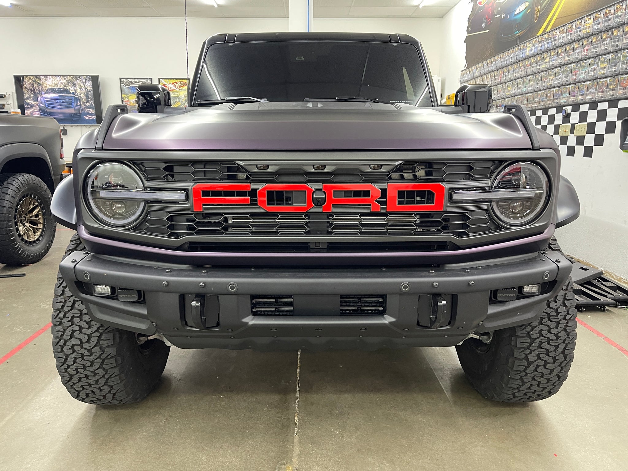 66-77 Ford Bronco Red Grill Letter Emblems 66-77 Ford Bronco Red Grill Letter Emblems