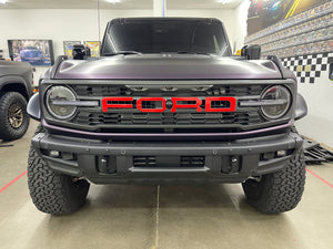 Ford Ranger (Not Raptor) F-O-R-D Vinyl Sticker Decal Kit For Original PX3 Grill – Front
