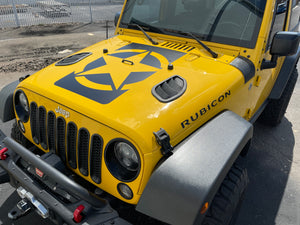 Jeep Wrangler JK Military Star Hood Decal