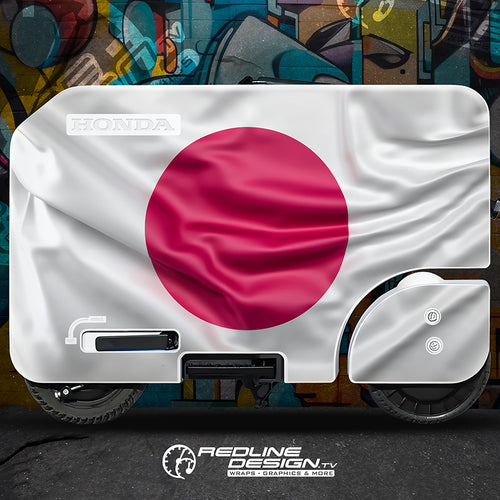 Japanese Flag Honda Motocompacto Decal Kit