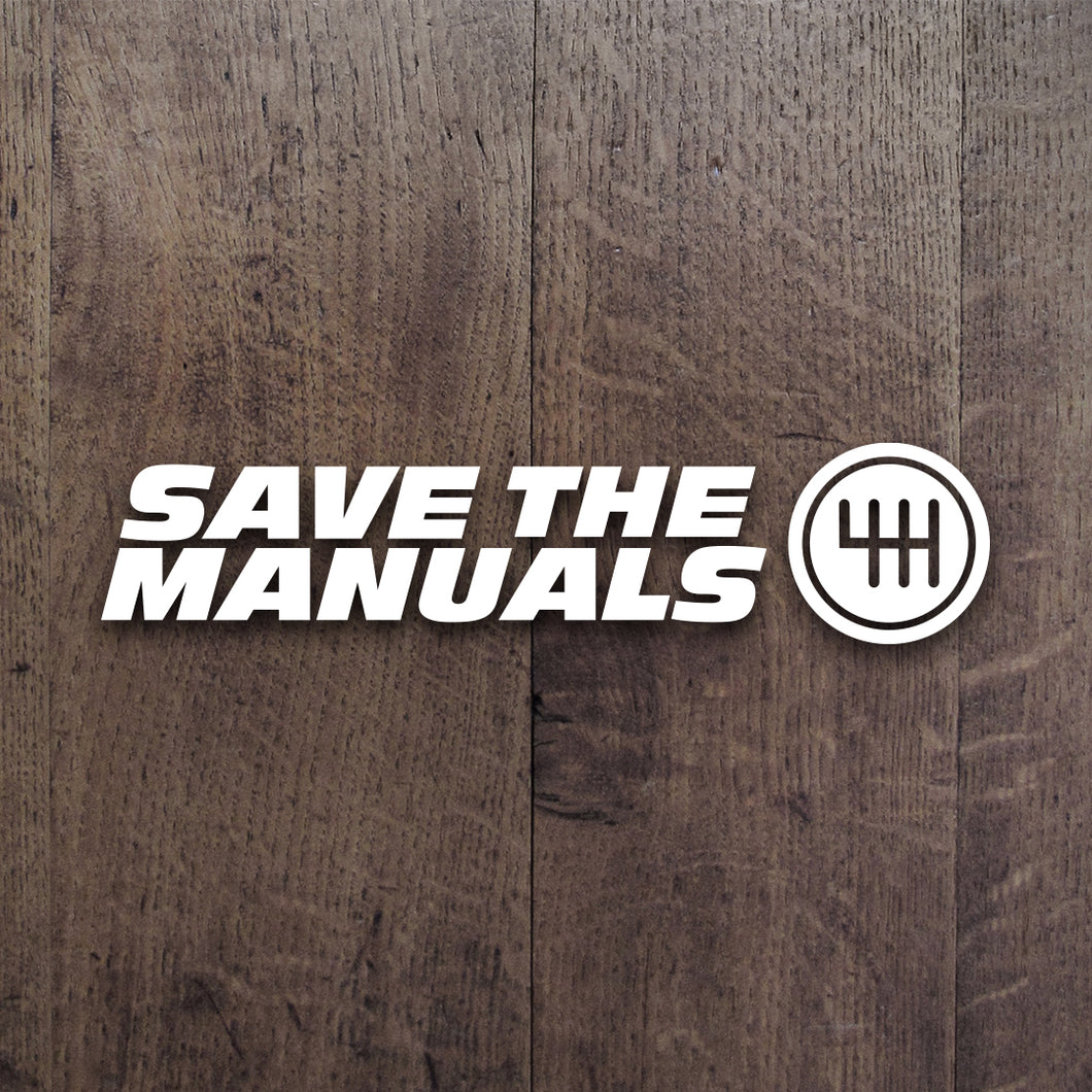 Save the Manuals Decal – Redline Design.tv