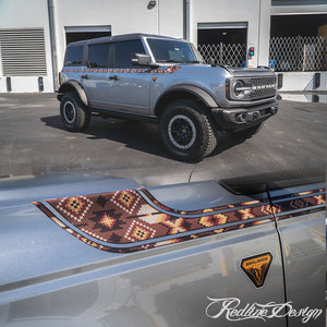 Ford Bronco Retro Blanket Pattern Side/Hood Graphics Kit