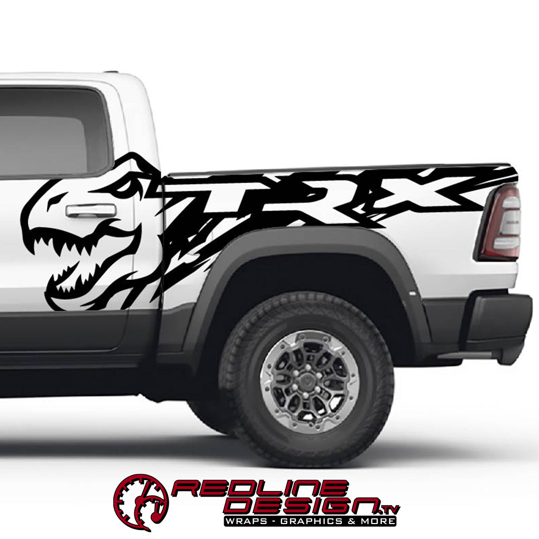Trx Raptor Sticker Ram TRX T-Rex Graphic – Redline Design.tv