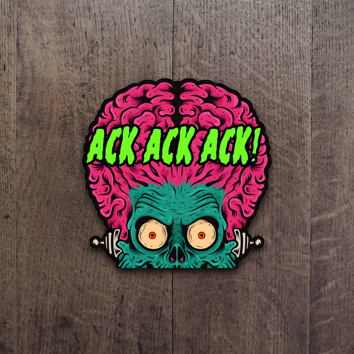 Mars Attacks Martian Peeker Decal