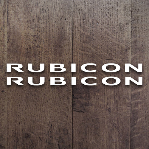 Jeep Rubicon JK Decal Set (One Color)
