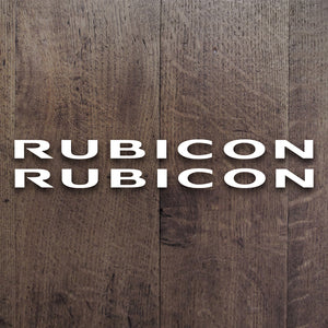 Jeep Rubicon JK Decal Set (One Color)