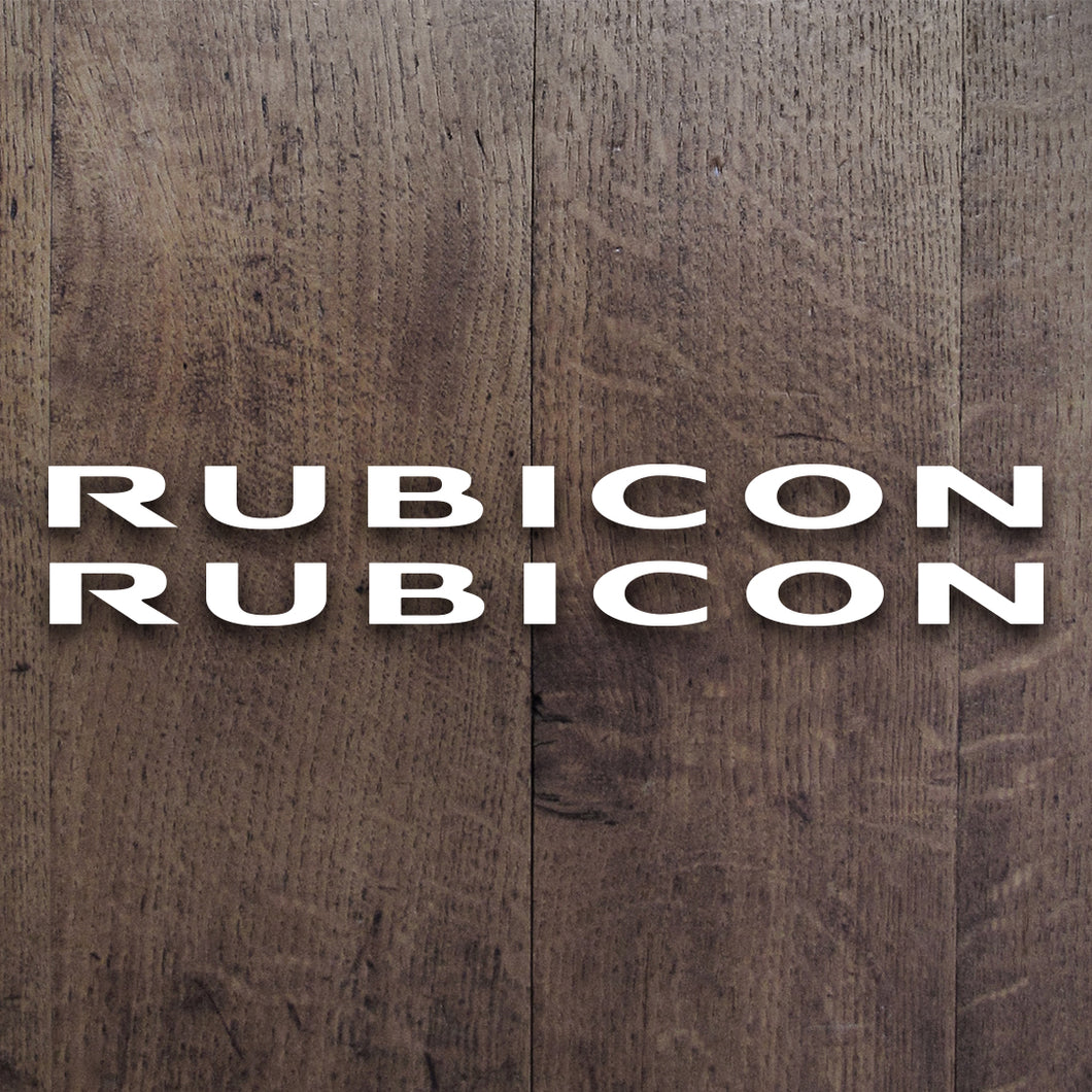 Jeep Rubicon JK Decal Set (One Color)