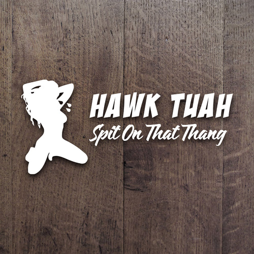 Hawk Tuah Spit On That Thang Kneeling Decal