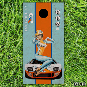 Gulf Cornhole Board Decals