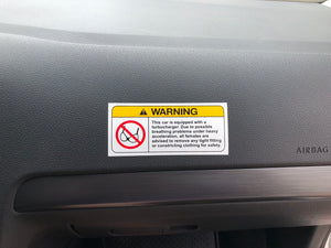 Warning Decal