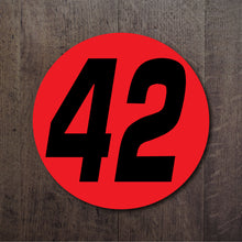 Load image into Gallery viewer, Circle Racing Number Decal Set