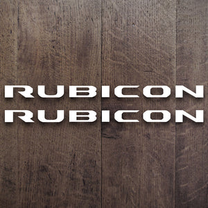 Jeep Rubicon Decal Set (One Color)