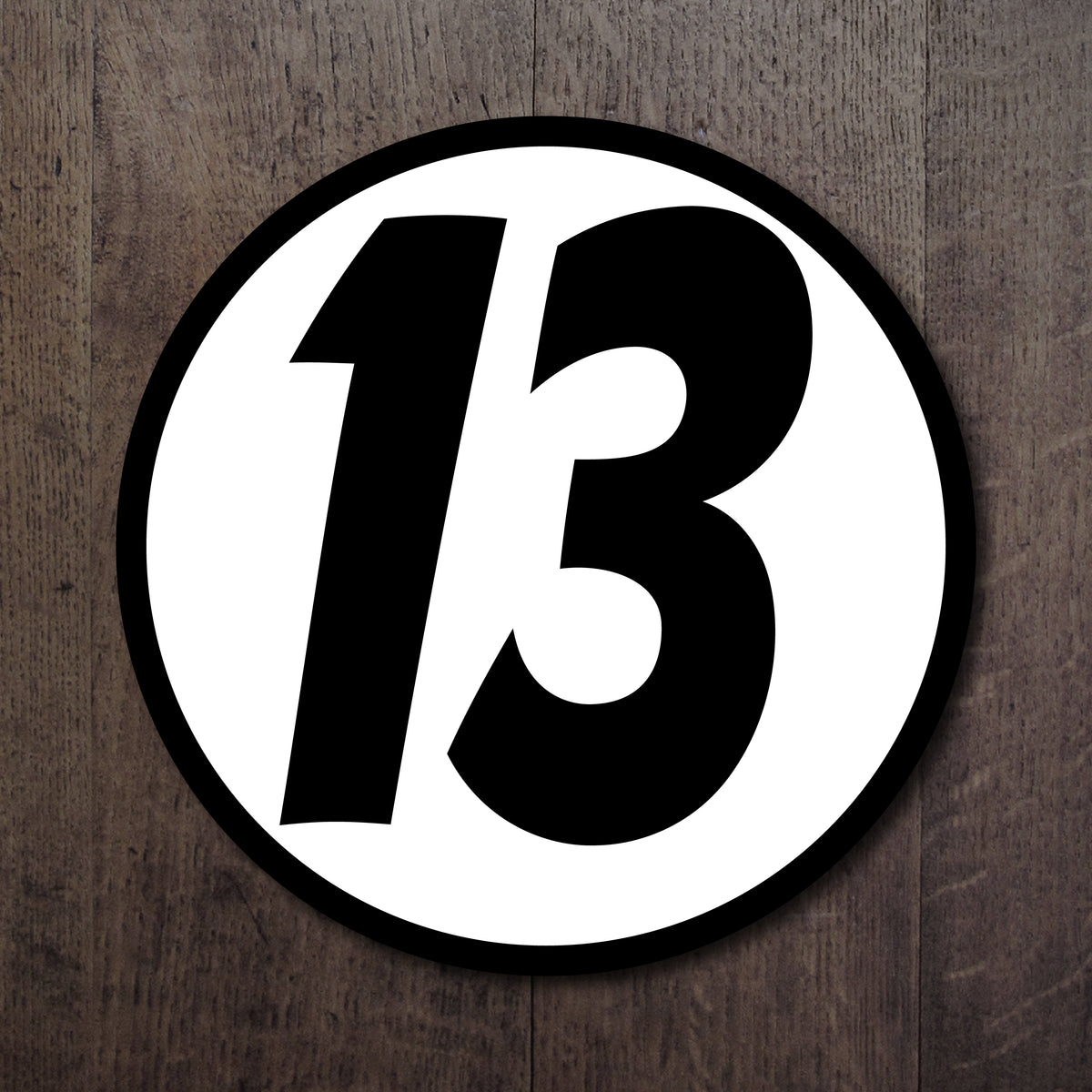 Circle Racing Number Decal Set with Outline โ Redline Design.tv