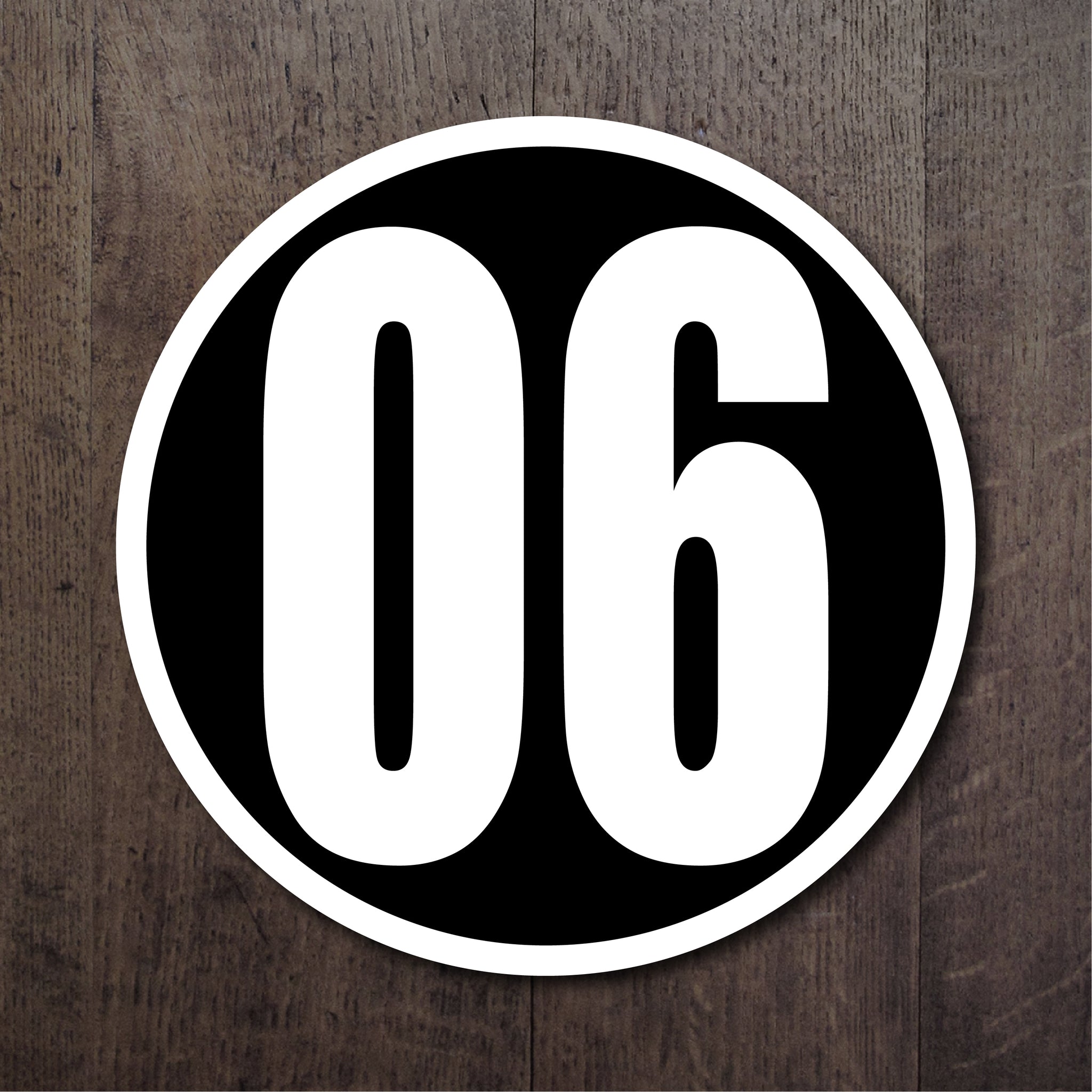 Circle Racing Stickers Circle Racing Number Decal Set with Outline – Redline Design.tv