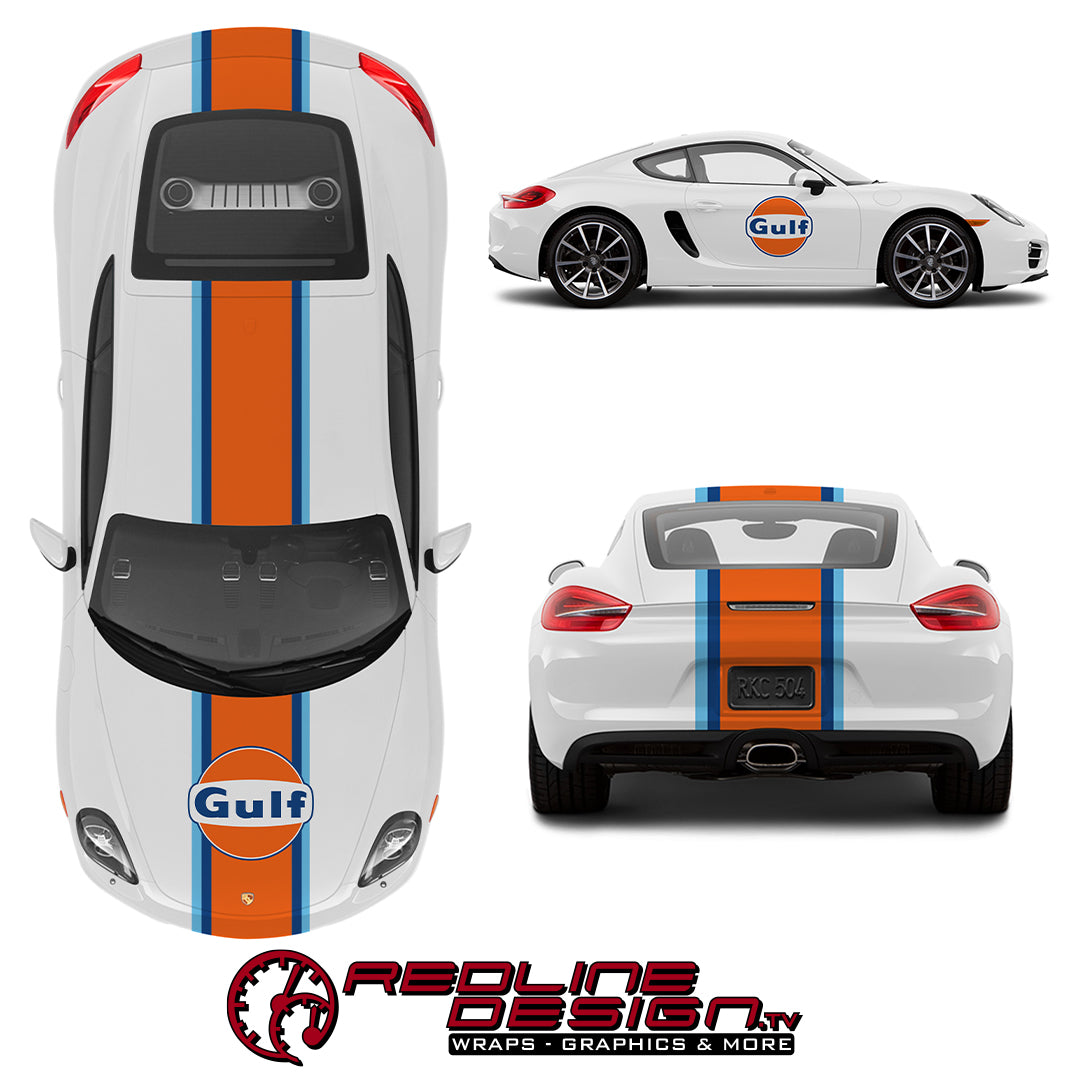 Gulf Racing Stripe Livery – Redline Design.tv