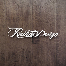 Load image into Gallery viewer, Redline Design Script Logo Decal