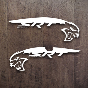 Hellcat Lettering Dodge Challenger Srt Hellcat Logo SRT Hellcat Front & Rear Emblem